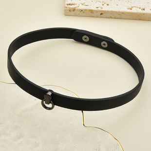Factory direct design choker collar women's short clavicle chain neck strap versatile simple leather niche jewelry trend