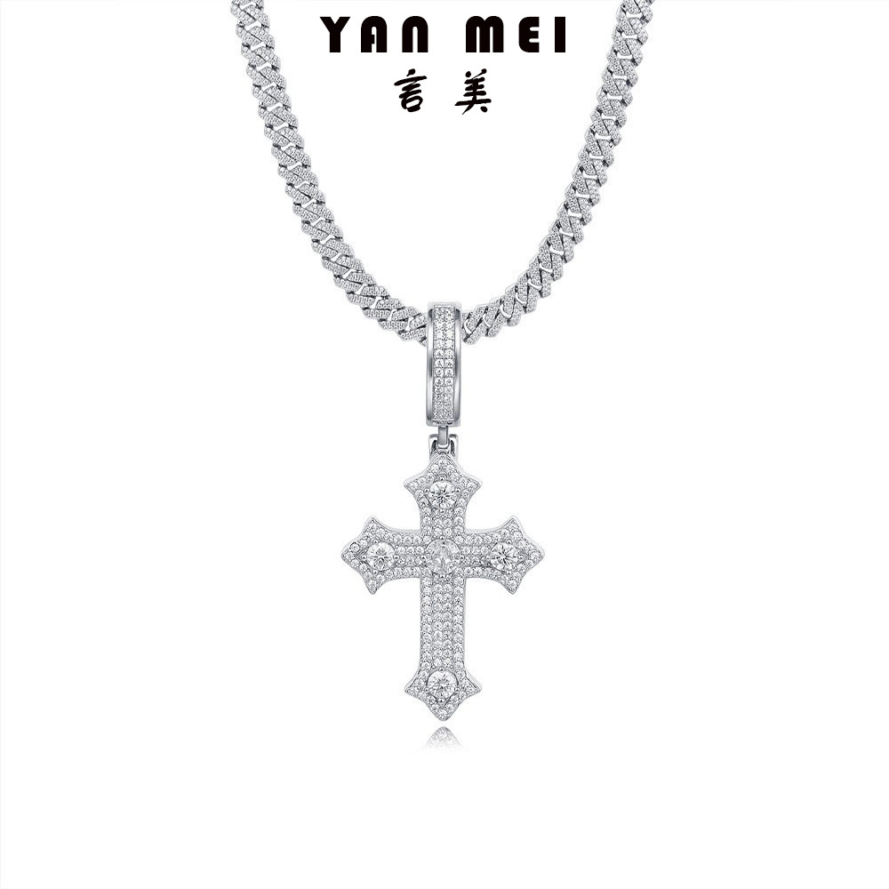 Nuevo estilo de Europa y América Amazon Hot Sale Colgante de Cruz Colgante Collar de Personalidad de Moda Cool