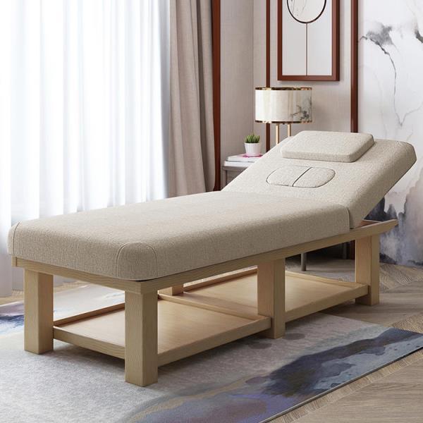Fábrica directa cama de belleza de madera sólida sala de belleza multifuncional con agujeros de moxibustión cama de fisioterapia cama de masaje de belleza cama de masaje image 14