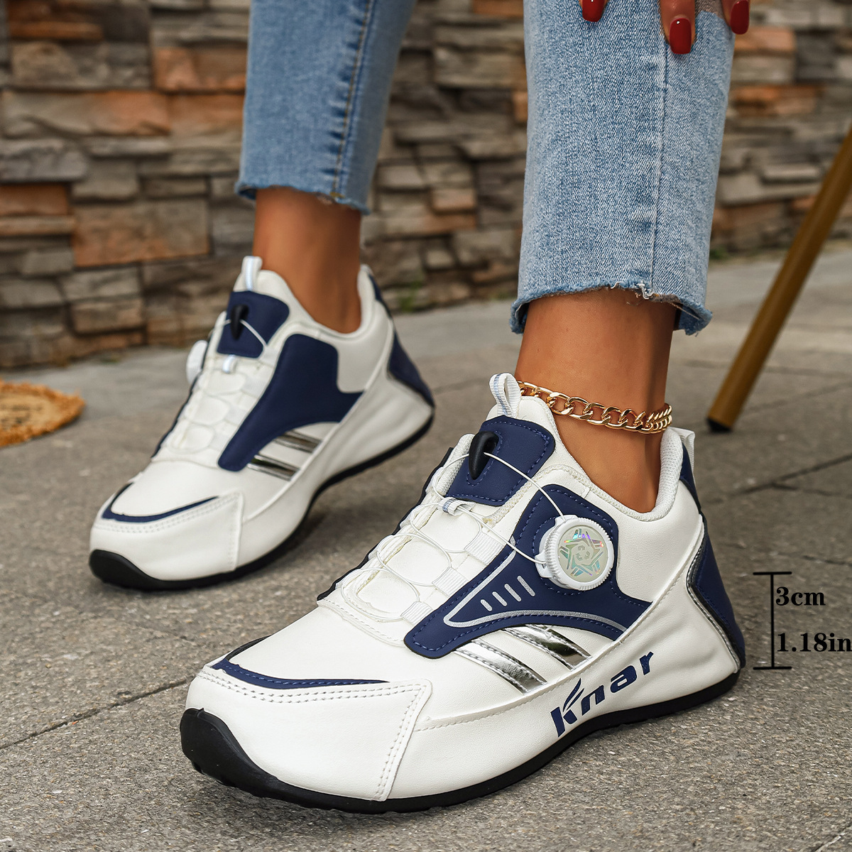 Plu-ize Women' Neaker, Fahionable Caual Low-top Outdoor Kateboard Hoe_vogvips.com