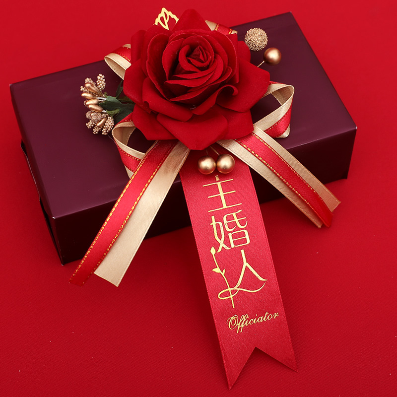 Boda ramillete familia boda dama de honor suministros novio novia creativo conjunto completo no flor dama simulación placket