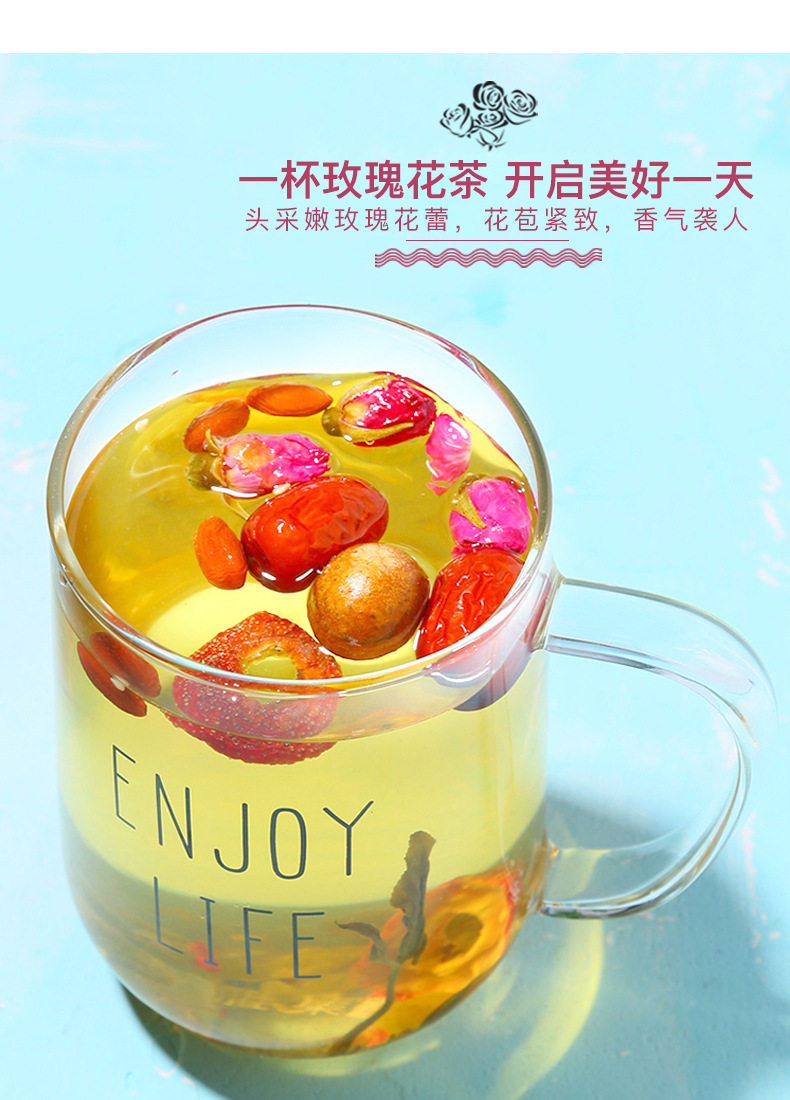 Dried Red Rose Buds Rose Tea 80g Canned Loose Flower Tea for Daily Brewing specifications