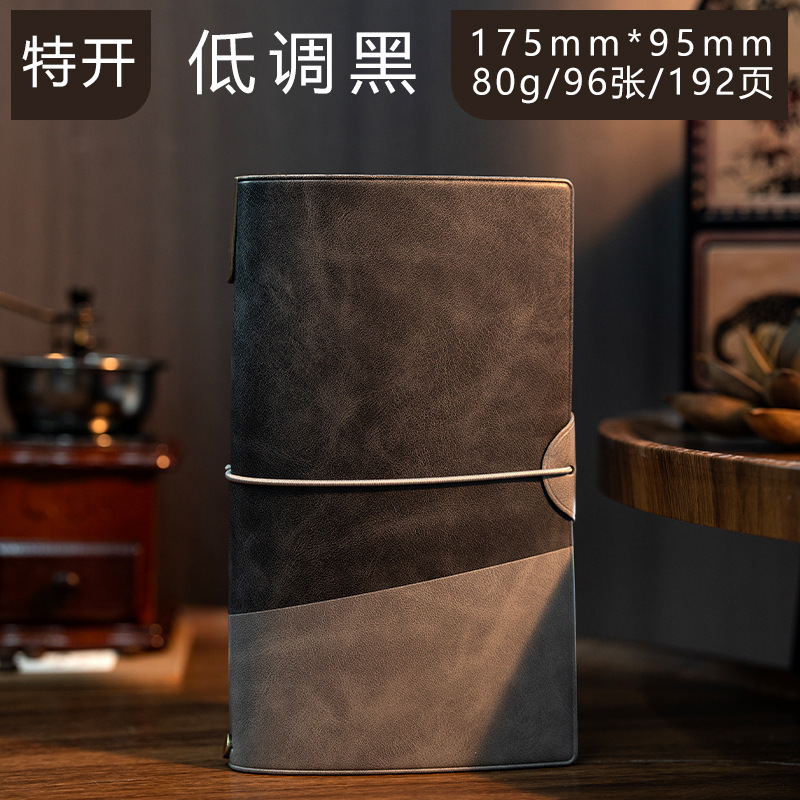 Transfronterizos foldable cuaderno de estilo retro cuadernos de notas estudiantes papelería diario de viaje calendario cuaderno