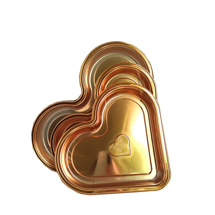 JY-X0026 Одноразовая тарелка для завтрака в форме сердца может быть помещена еда Салат Суши Пицца конфеты желе