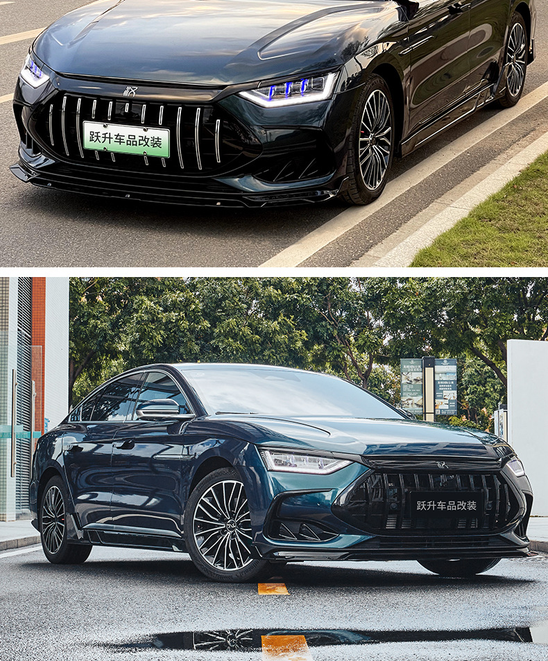 Applicable to 20-25 BYD Han dmi Black Samurai Appearance Kit EV Modified Appearance Blackening Decorative Sticker Accessories