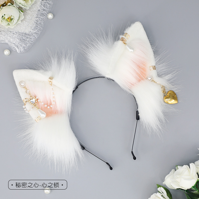 Hecho a mano de peluche lindo bestia oído Cosplay comic show punk diadema chica caliente tocado estilo europeo y americano accesorios para el cabello