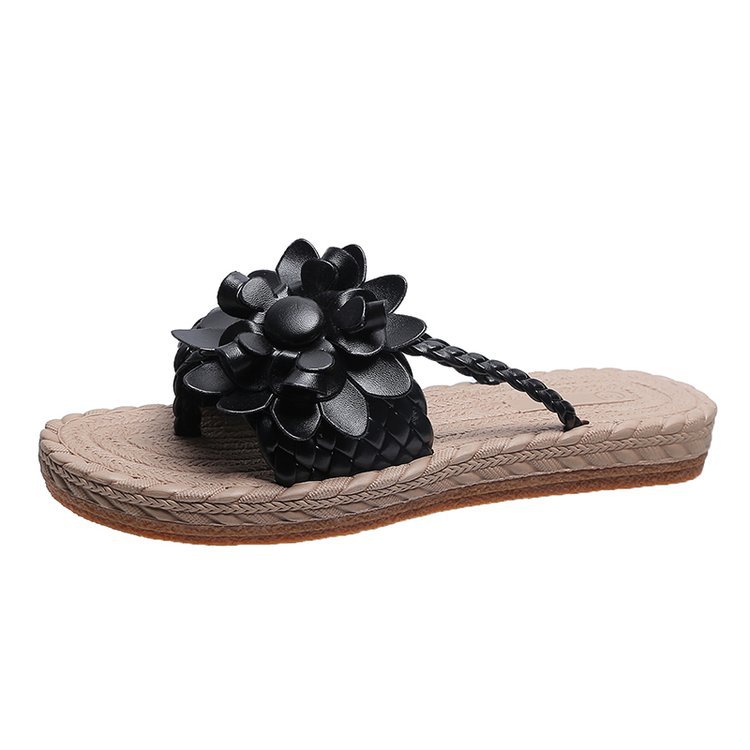 European And American Cross-border Foreign Trade Shoes, New Summer Floral Soft-soled Large-size Women's Beach Sandals,_vogvips.com