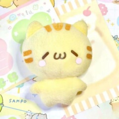 古早味超萌え顔文字猫人形小紅本同モデルかわいい子猫人形ins人形ストラップ