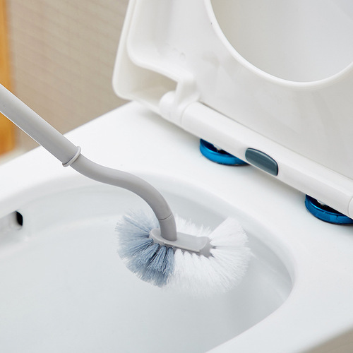 Japanese S-type toilet brush, bathroom no dead ends, toilet cleaning brush, household toilet brush, soft hair, drop shipping