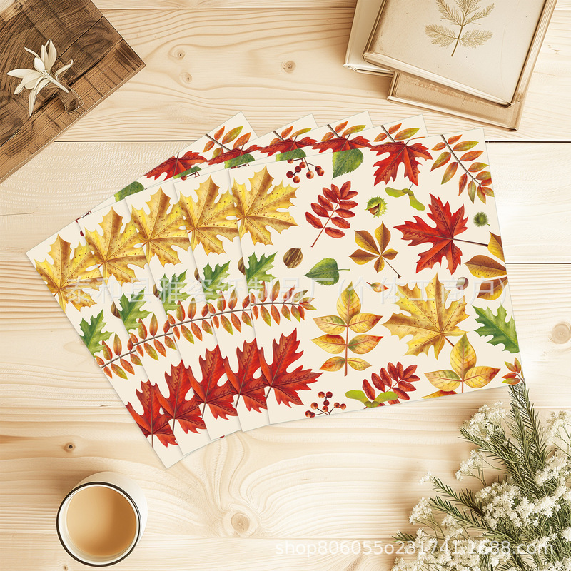 Thanksgiving Autumn Maple Leaf Pumpkin Theme Birthday Party Family Gathering Atmosphere Disposable Napkin Decoration Supplies Thanksgiving Autumn Maple Leaf Pumpkin Theme Birthday Party Family Gathering Atmosphere Disposable Napkin Decoration Supplies