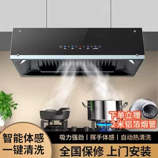 抽油烟机家用厨房大吸力出租房中式老式欧式顶吸油烟机