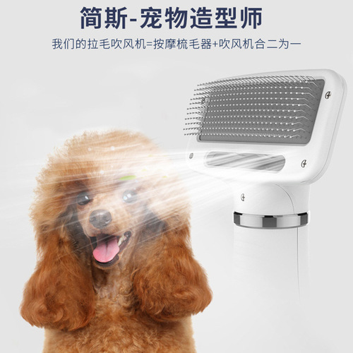 All-in-one pet hair dryer and combing machine, dog grooming and styling bath hair dryer, cat bath and quick-drying hair dryer