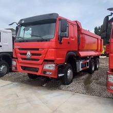 中亚豪沃重汽自卸车后翻U型车厢前四后八重汽柴油发动371375