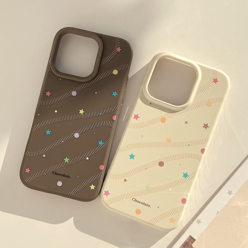【塔下】复古彩色波点星iphone17pro max手机壳苹果16秋冬14pro软|undefined