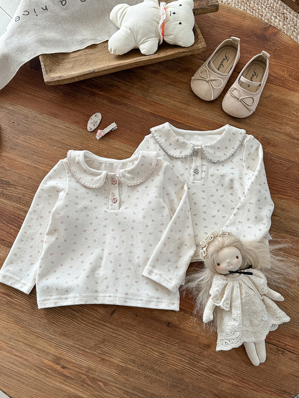 女童打底衫秋装2025新款婴幼儿秋款衣服女宝宝娃娃领内搭上衣 a类|undefined