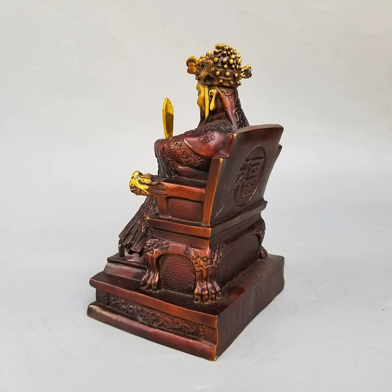 Домашняя бронзовая Лорд бронзовая статуя, Guangji Бог дракон-царь, бронзовая статуя, дракон пять дед статуя декоративная ornament gifts