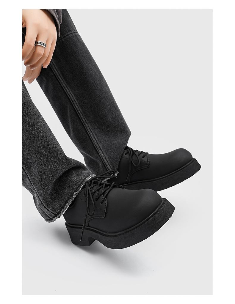 ShoeVault Été 2024 Nouvelles chaussures en cuir Wenzhou pour hommes, derby décontracté à bout large, style japonais élégant, sensation haut de gamme_voghion.com