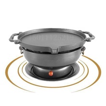 商用家用排挡北京炙子烤肉炉韩式炭火矿植物油烧烤炉铸铁烤盘