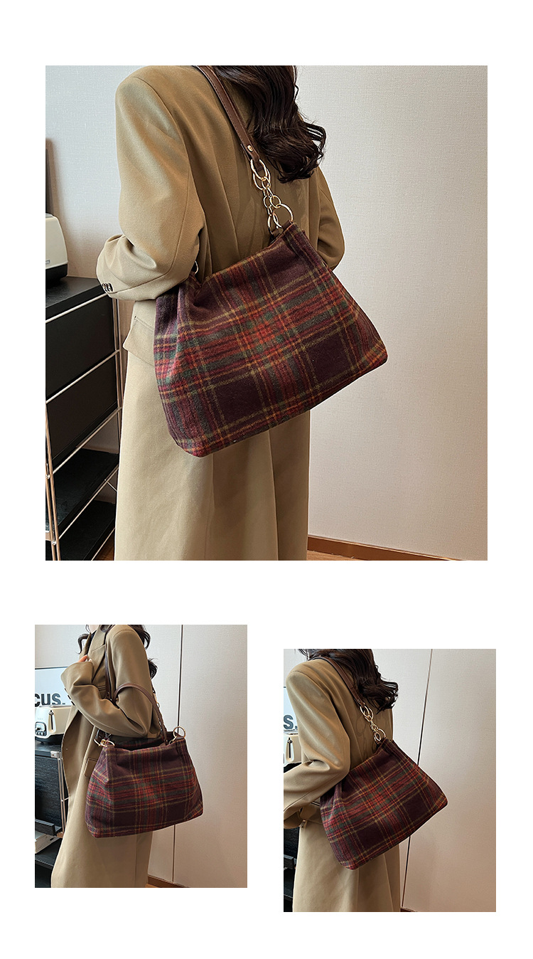 Large capacity tote female niche design, commuting outdoor travel bag, high-end casual autumn and winter new item_voghion.com