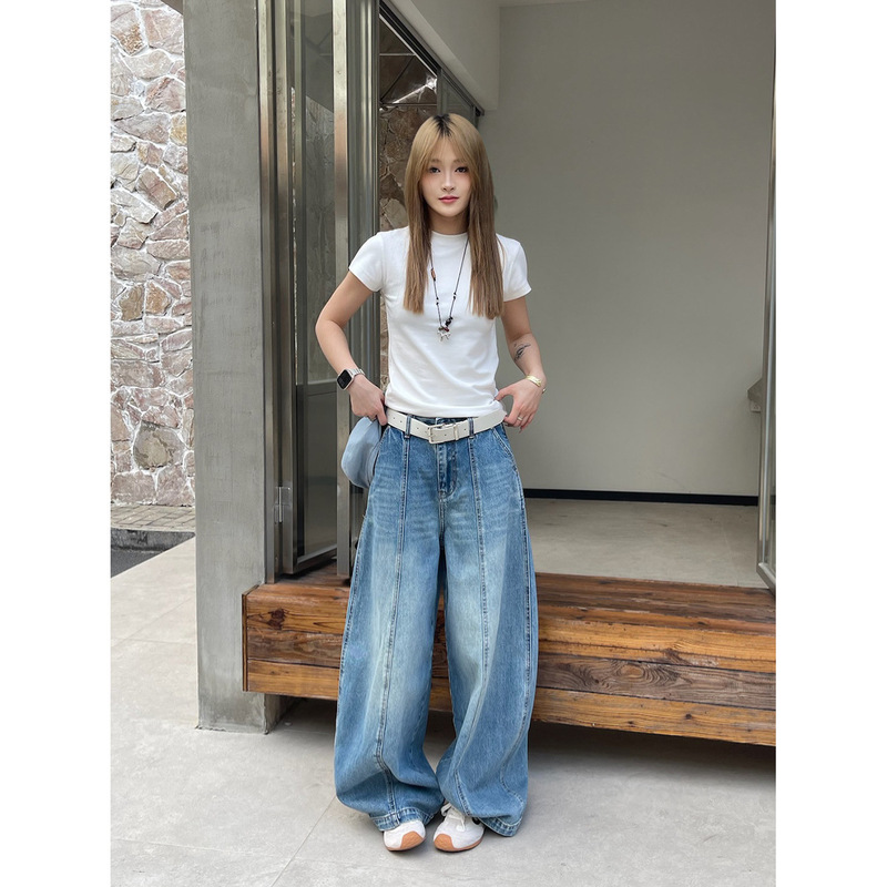 【Special Offer, No Returns or Exchanges】Summer Relaxed Fit Balloon Pants with Three-Dimensional Cut Loose Jeans 10650