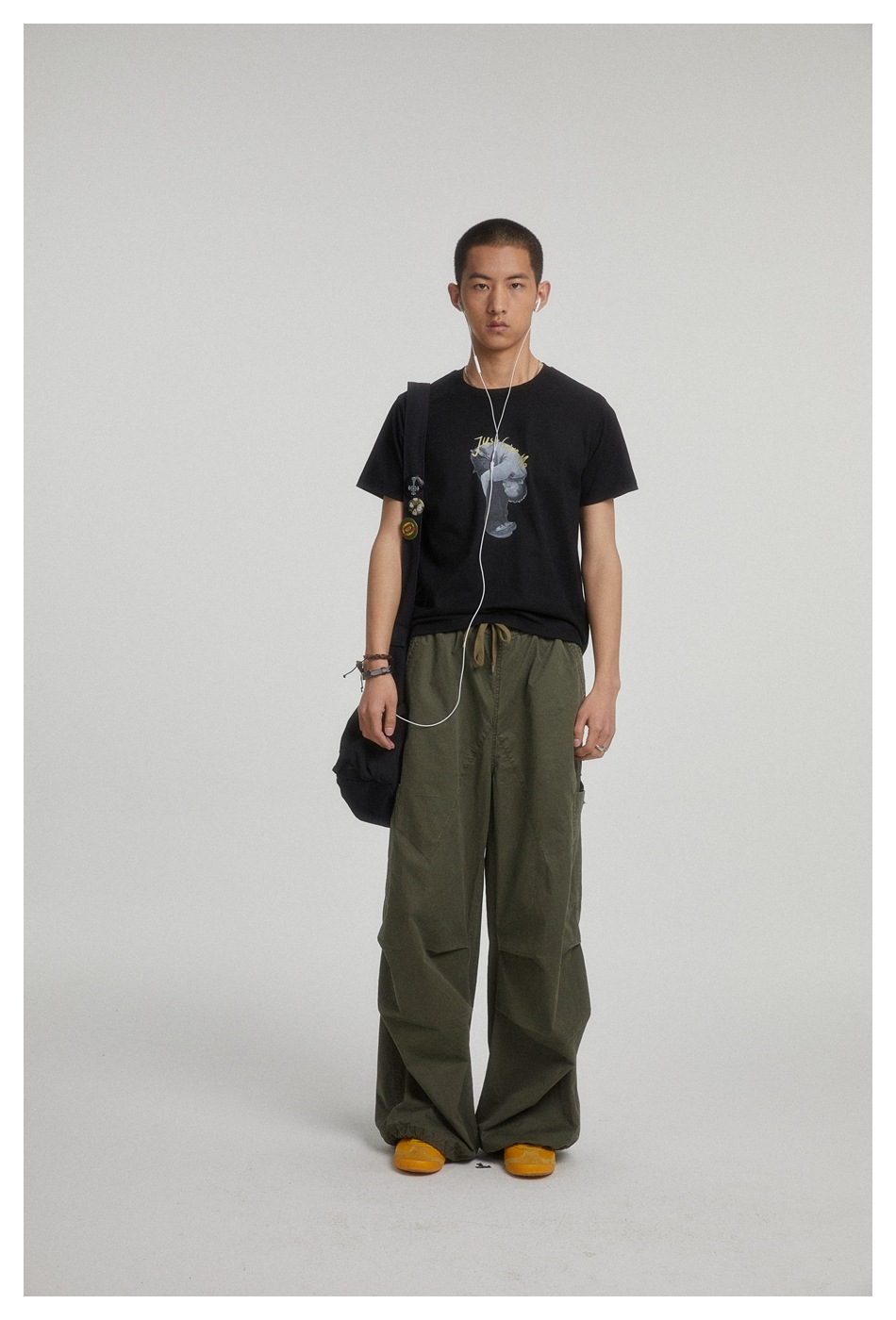 OUSWE China-Chic gewaschene gebrauchte Overalls Herren lockere und vielseitige gerade Freizeithose Deckhose RK67_voghion.com