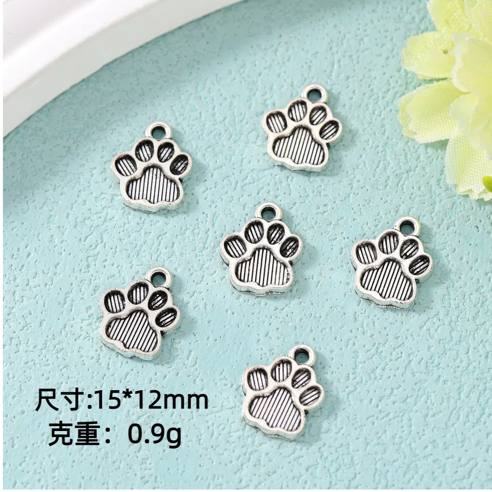 Metal accessory with accessories, hands and feet prints, necklace, retro cute pendant, DIY 2