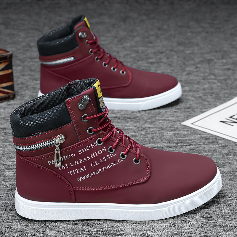 Zapatos de hombre 2024 otoño nuevos zapatos de alta altura tendencia juvenil varón zapatos de skate universal zapatos de moda deportivos casuales de hombre