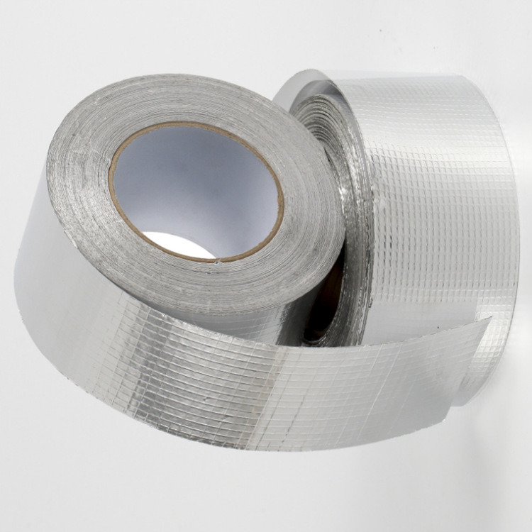 玻纤布铝箔胶带，加厚锡箔纸耐 高温热水器油烟机排烟管隔热密封