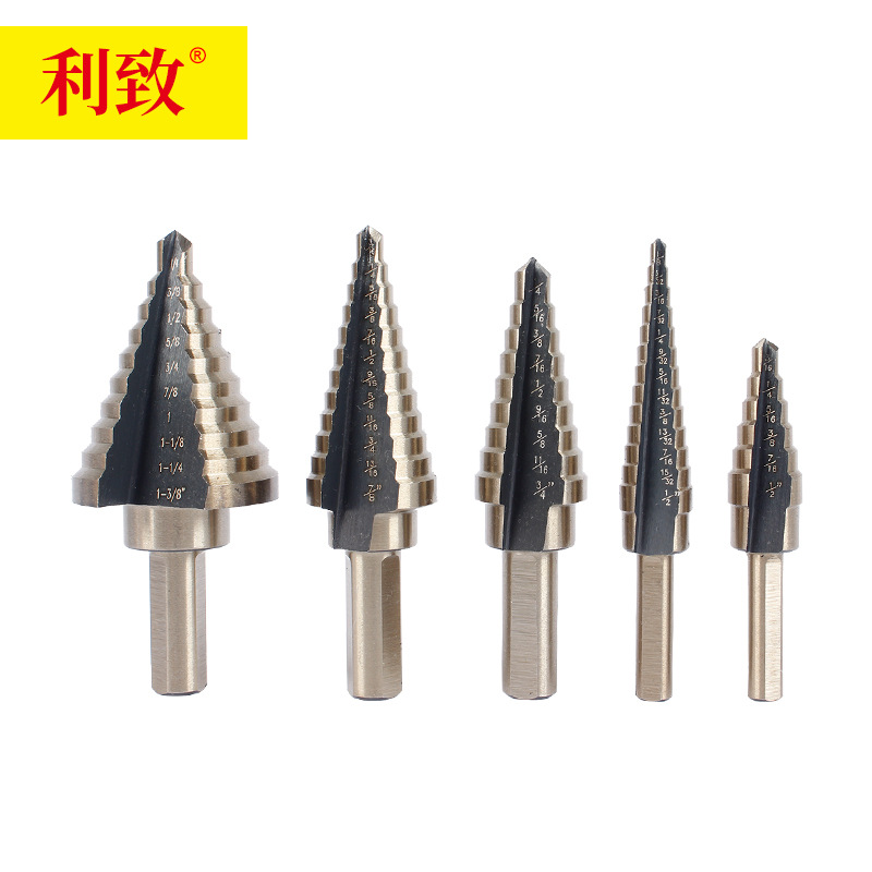 非标阶梯钻 六角柄直槽螺旋槽 台阶钻宝塔钻麻花钻头打孔