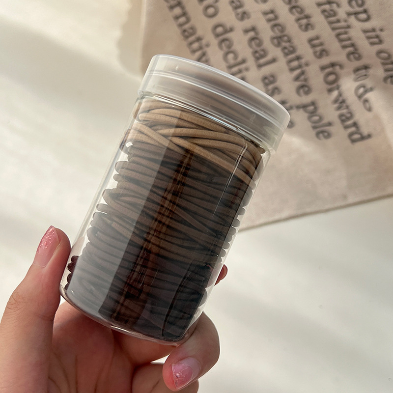 1#커피색 캔 100개