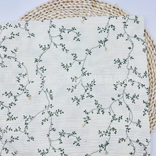 纯棉布 双层纱布平纹细布小清新碎花 水洗棉婴儿家居服童装睡衣