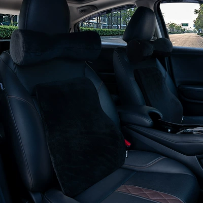 Headrest Car Neck Pillow Car - black-headrest