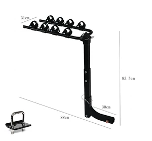 Avtomobil üçün arxa qoşqu, metal velosiped baqaj daşıyıcısı, universal qatlanan velosiped daşıyıcısı