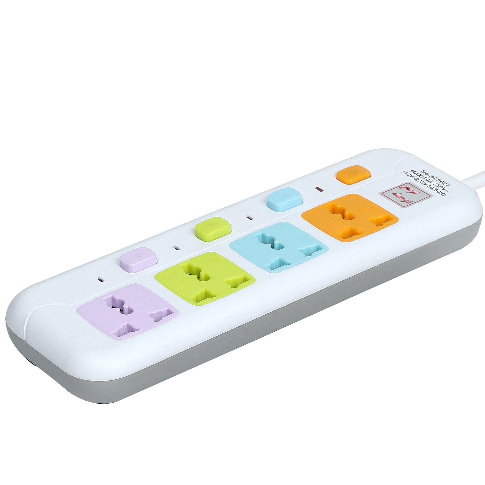 8623 # 8624 # USB 3 interruptores independientes con lámparas de color mezcladas en inglés enchufe de comercio exterior de América del Sur