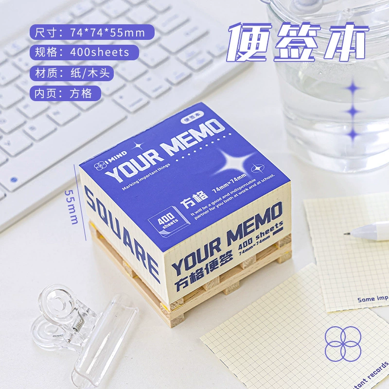 Wooden note for students, high quality sticker, scheduler