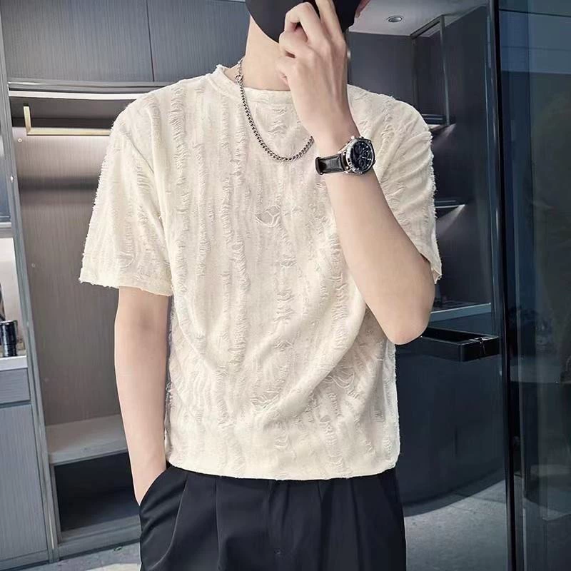 Пещерный дизайн топы американский ретро футболки с короткими рукавами для мужчин с короткими рукавами