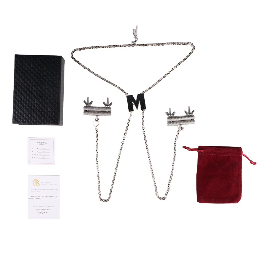 QKKQ -A variety of stainless steel metal erotic breast clips, breast passion props, adult sex toys and toys