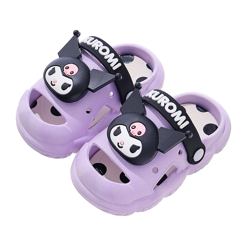 Zapatillas de verano para niños, niños, hombres y mujeres, zapatillas anti-deslizantes, zapatos transpirables para niños y medianos, zapatos de agujero para niños, Sanlio