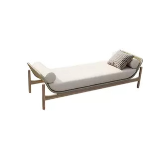 Madera sólida nórdica al aire libre ocio de caña anticorrosivo sofá de madera impermeable y solar patio modelo de casa de muebles de teca combinación