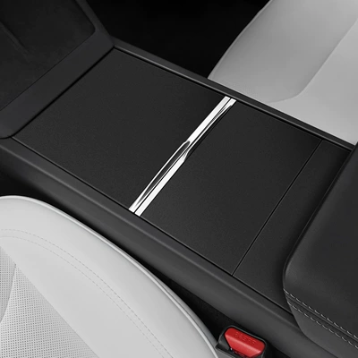 Model Y/3 Center Console with Textured – Car interior film - refreshed-model-y3-matte-black-heavy-duty-edition