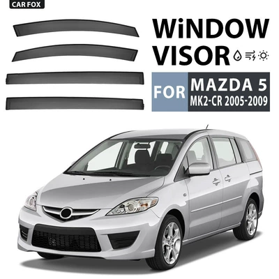 Rain shield – Window Visor - cross-border-precision-without-logo-mazda-5-mk2-cr-2005-2009-ps-no-bright-strip-window-rain-shield