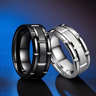 Ring non-fading niche design ins titanium steel men's hip hop niche advanced European and American stainless steel jewelry wholesale