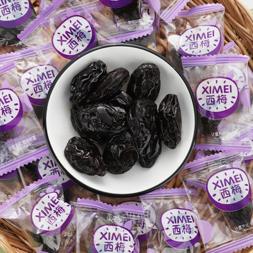 California Western Plum 250g Bagged Ready-to-Eat Dried Plum with Sweet and Sour Flavor, Office Snack, Dried Plum for Leisure