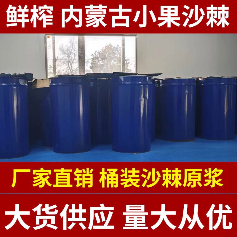 Wild Sea Buckthorn Juice Puree Bulk 200kg Whole Barrel Wholesale Inner Mongolia Small Fruit overview