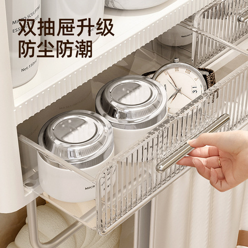 No-punch bathroom storage shelf wall-mounted bathroom sink toilet cosmetics toilet storage artifact