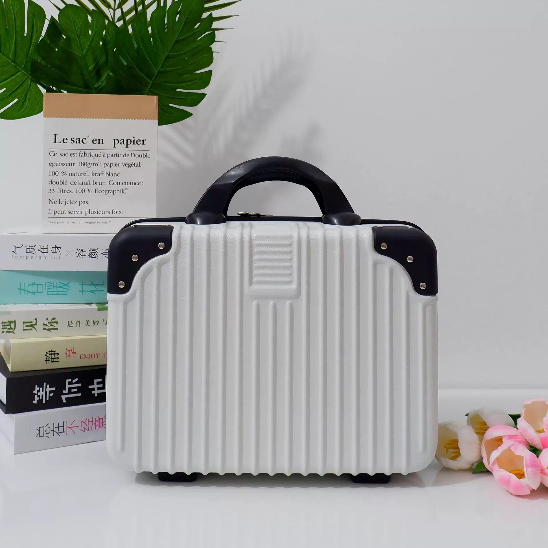 手提箱子小行李箱14寸伴手礼包装小型迷你收纳包可挂行李箱子母包