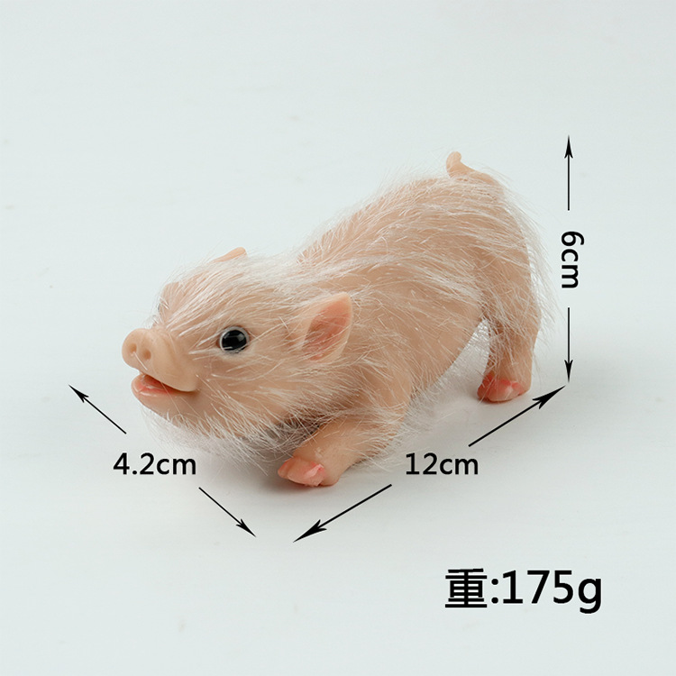 Venta caliente transfronteriza simulación de silicona cerdo descompresión juguete pellizco renacimiento protección del medio ambiente dibujos animados silicona cerdo bebé