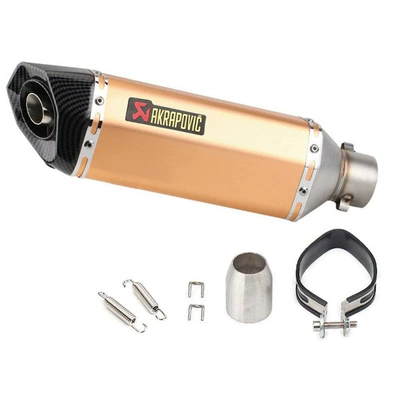 Motorcycle exhaust pipe – pipe - 370mm-gold