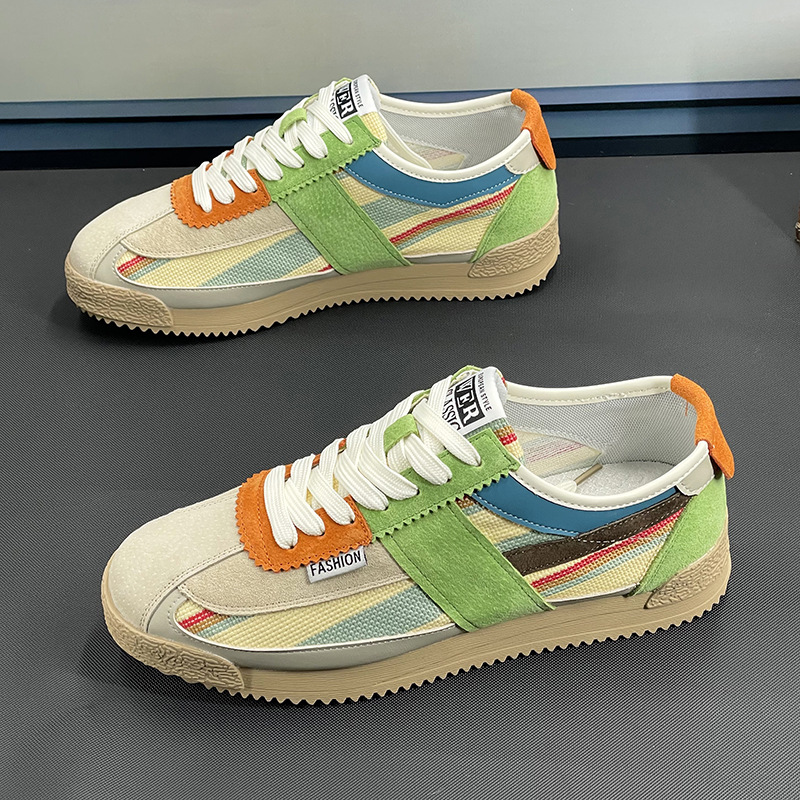 爆款莆田正品阿甘鞋男鞋夏季透气网布运动休闲板鞋男士德训跑步鞋