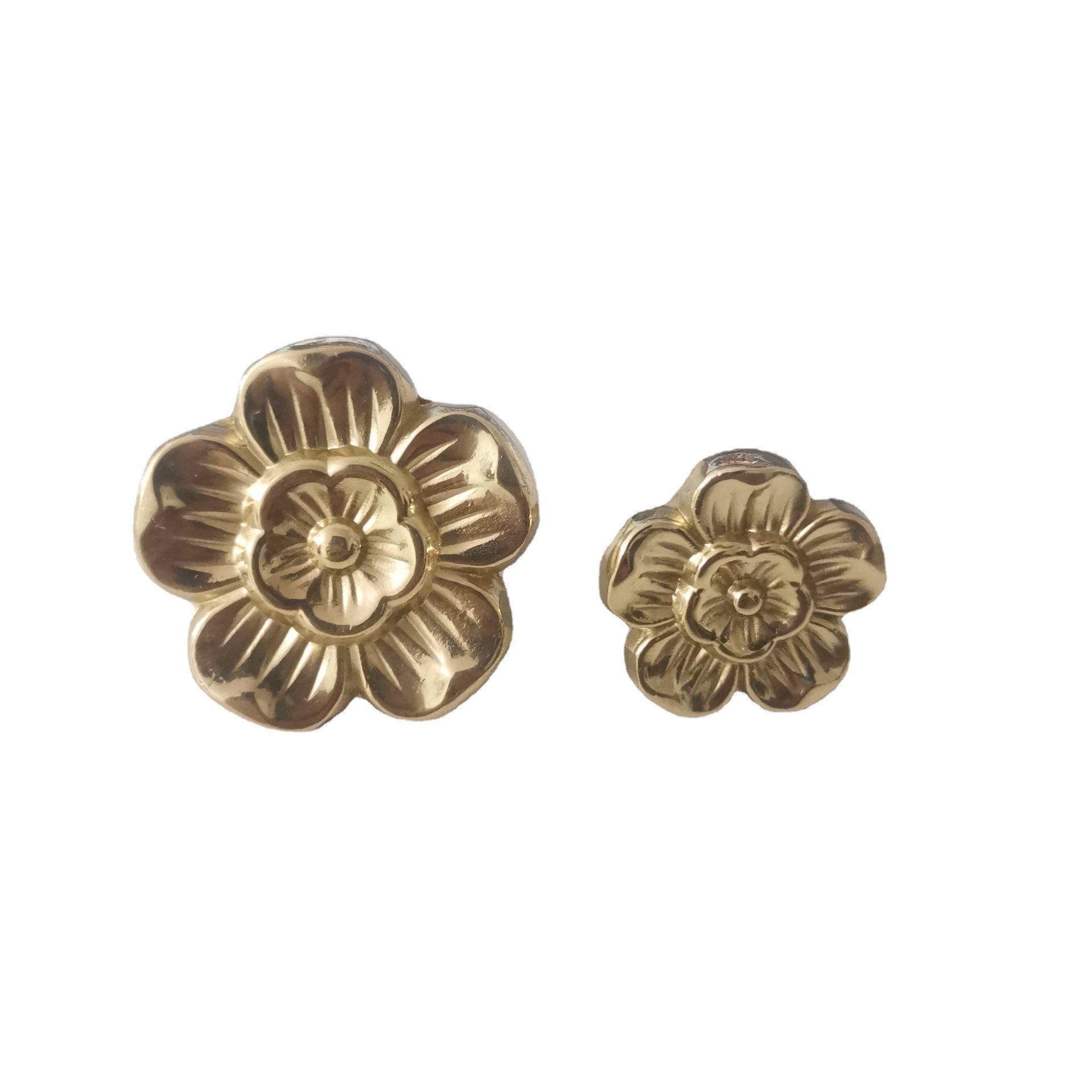 Brass forged flowers drawer cabinet door wine cabinet wardrobe cupboard shoe cabinet bookcase handle handle